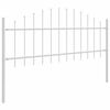 vidaXL Cl&ocirc;ture de jardin 7 pcs Blanc 170 x 140 cm
