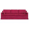 vidaXL Canap&eacute; Bordeaux 228 x 78 x 80 cm Velours