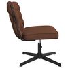 vidaXL Chaise pivotante de bureau Marron Tissu