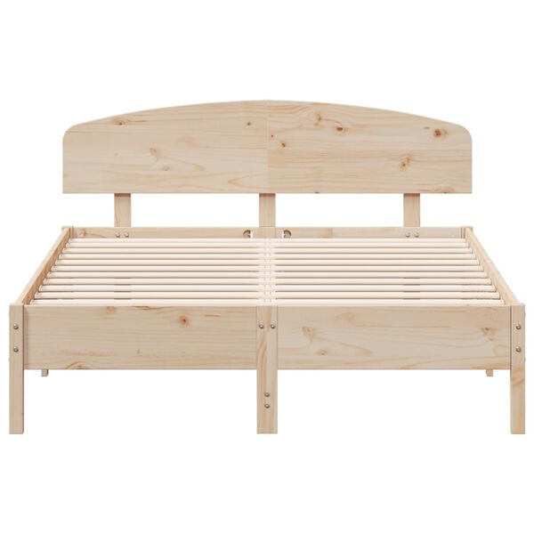 vidaXL Cadre de lit sans matelas 160x200 cm bois massif de pin
