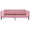 vidaXL Lit de jour avec lit gigogne rose 100x200 cm velours