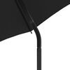 vidaXL Canapé de jardin 2 places avec parasol et tabourets gris rotin