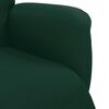 vidaXL Fauteuil inclinable avec repose-pied vert fonc&eacute; velours