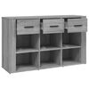 vidaXL Buffet Sonoma gris 100x30x59,5 cm Bois d'ingénierie