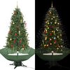 vidaXL Arbre de No&euml;l neigeux avec base de parapluie Vert 190 cm