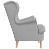 vidaXL Fauteuil gris nuage 74x84x100 cm tissu