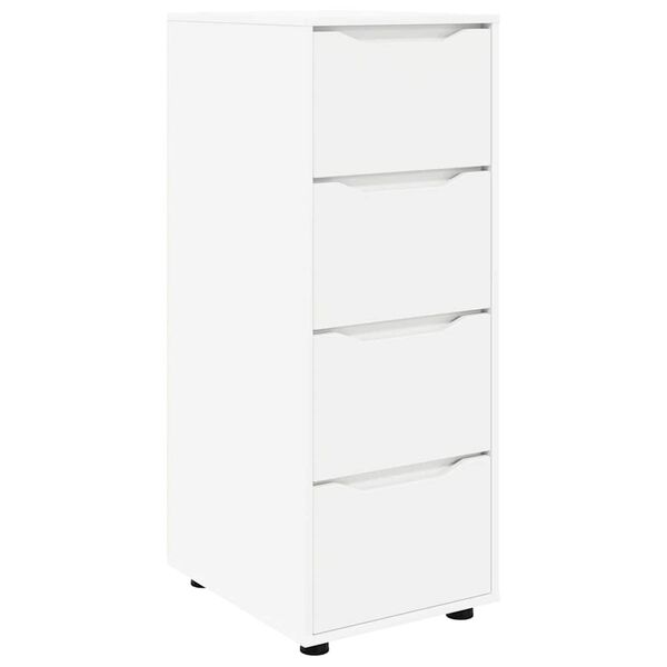 vidaXL Armoire de rangement Blanc 40 x 48 x 105 cm Bois d'ing&eacute;nierie