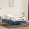 vidaXL Cadre de lit sans matelas bleu fonc&eacute; 90x210 cm velours