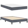vidaXL Lit &agrave; ressorts avec matelas Gris fonc&eacute; 120 x 190 cm tissu