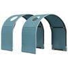 vidaXL Tunnel de lit 2 pcs Bleu clair 211 x 52,5 x 2 cm Polyester