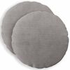 vidaXL Housse de coussin 2 pcs HEERLEN Gris clair &Oslash; 60 cm