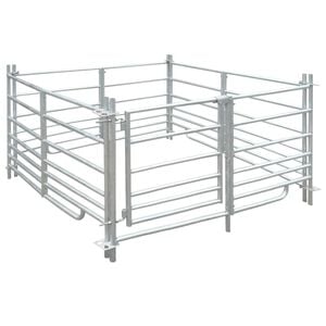 vidaXL Bergerie 4 panneaux Acier galvanis&eacute; 137 x 137 x 92 cm