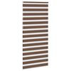 vidaXL Store z&egrave;bre marron 105x230cm largeur du tissu 100,9cm polyester