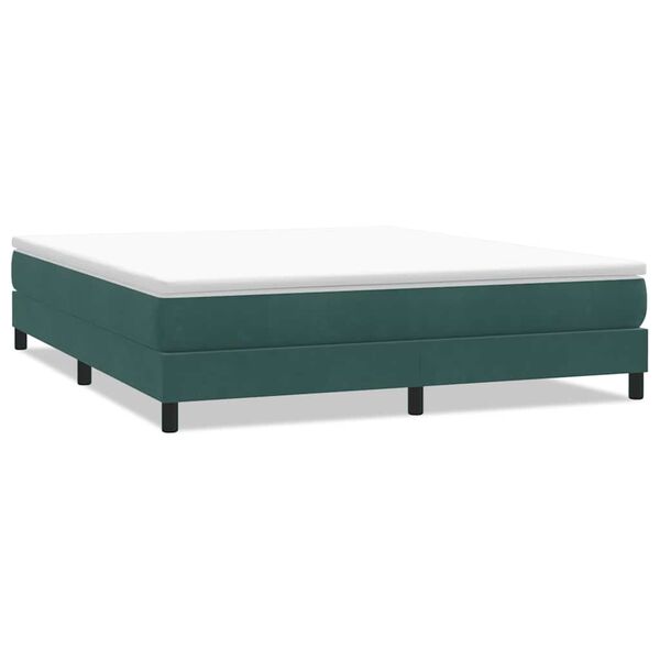 vidaXL Sommier &agrave; lattes de lit sans matelas vert fonc&eacute; 180x220 cm