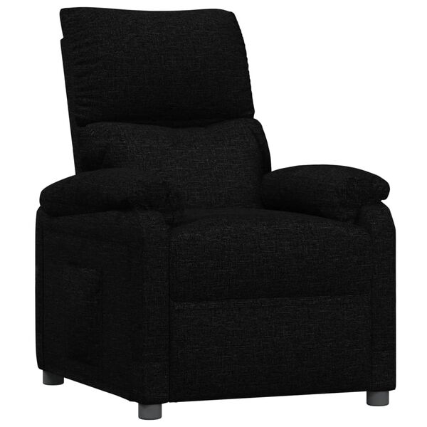 vidaXL Fauteuil inclinable Noir Tissu