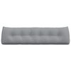 vidaXL Coussin de Dos Gris clair 180 x 24 x 50 cm tissu