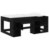 vidaXL Cadre de lit pour enfants avec rangement Ch&ecirc;ne noir 80 x 160 cm
