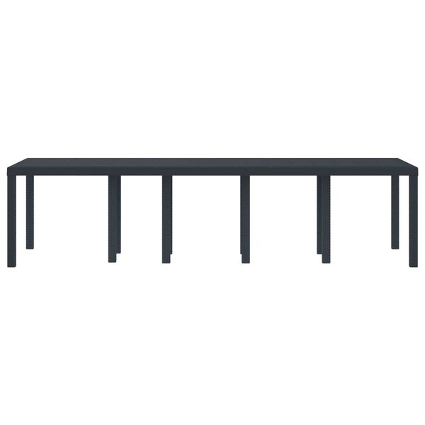 vidaXL Table de jardin pour repas Anthracite 300 x 100 x 73 cm