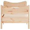 vidaXL Cadre de lit sans matelas 75x190 cm bois de pin massif