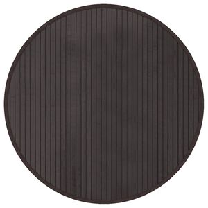 vidaXL Tapis rond marron fonc&eacute; 60 cm bambou