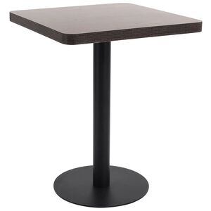 vidaXL Table de bistro Marron fonc&eacute; 60x60 cm MDF