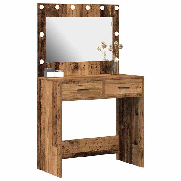 vidaXL Coiffeuse Bois Ancien 78.5 x 41 x 135 cm Bois d'ingénierie