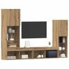 vidaXL Meuble TV 4 pcs chêne artisanal Bois d'ingénierie