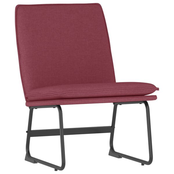 vidaXL Chaise longue Rouge bordeaux 52x75x76 cm Tissu