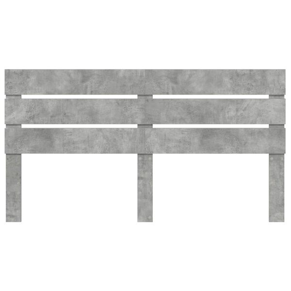 vidaXL T&ecirc;te de lit Gris b&eacute;ton 200 cm Bois d'ing&eacute;nierie