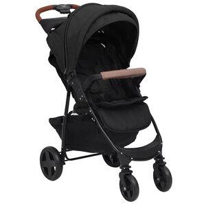vidaXL Poussette pour b&eacute;b&eacute; 2-en-1 Anthracite Acier