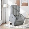 vidaXL Fauteuil inclinable Gris clair Tissu