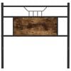 vidaXL Tête de lit chêne fumé 75 cm bois d'ingénierie et acier