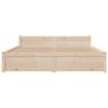 vidaXL Cadre de lit sans matelas bois massif 150x200 cm