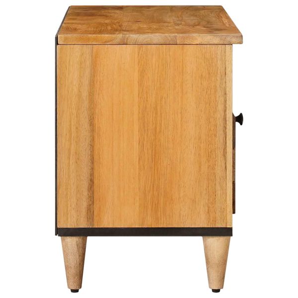 vidaXL Meuble TV Naturel 100 x 33,5 x 46 cm Bois de mangue massif
