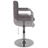 vidaXL Tabouret de bar Taupe Tissu