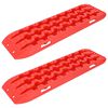 vidaXL Planche de traction 2 pcs Rouge 106 x 30,5 x 7 cm