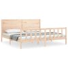vidaXL Cadre de lit sans matelas 200x200 cm bois massif de pin