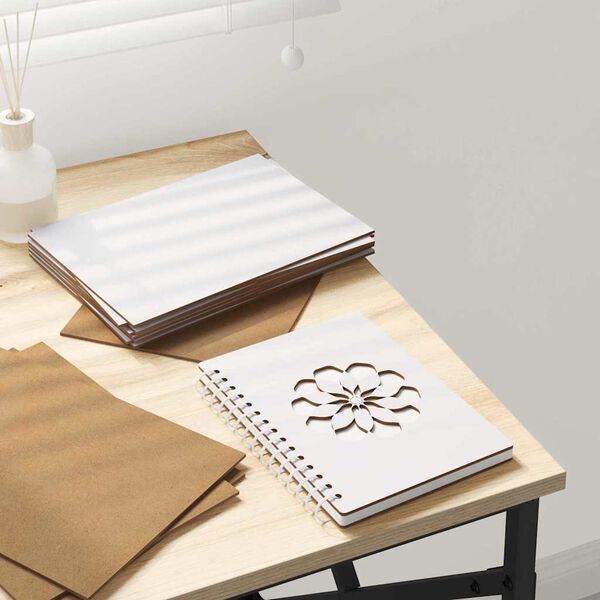 vidaXL Panneaux d&eacute;coratifs 50 pcs Blanc 15 x 21 x 0,27 cm