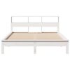 vidaXL Cadre de lit sans matelas blanc 140x200 cm bois de pin massif
