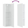 vidaXL Meubles TV 2 pcs Blanc 30,5x30x110 cm Bois d&rsquo;ing&eacute;nierie