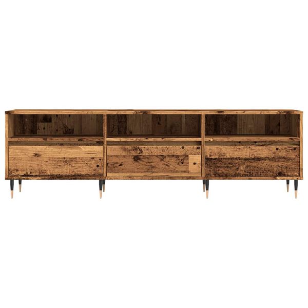 vidaXL Meuble TV vieux bois 150x30x44,5 cm bois d'ing&eacute;nierie