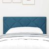 vidaXL Tête de lit avec tête de lit Bleu foncé 80 cm Velours