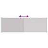 vidaXL Auvent lat&eacute;ral r&eacute;tractable de patio 200x600 cm Gris