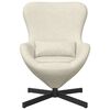 vidaXL Fauteuil œuf Crème 63 x 73 x 90 cm Velours