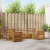vidaXL Ensembles de canap&eacute;s 6 pcs Naturel Bois d'Acacia Massif