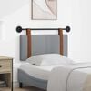 vidaXL T&ecirc;te de lit suspendue Uni Gris clair 90 x 55 x 5 cm PU antique