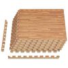 vidaXL Tapis de sol 6 pc bois 2,16 m&sup2; Mousse EVA