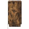 vidaXL Cabinet de chevet avec tiroir Ch&ecirc;ne fum&eacute; 39 x 34,5 x 65 cm