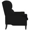 vidaXL fauteuil Noir 76 x 94 x 102 cm Microfibre