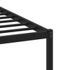 vidaXL Cadre de lit en métal sans matelas chêne sonoma 107x203 cm